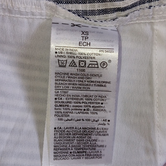 Old Navy blue striped wrap dress - Picture 6 of 6